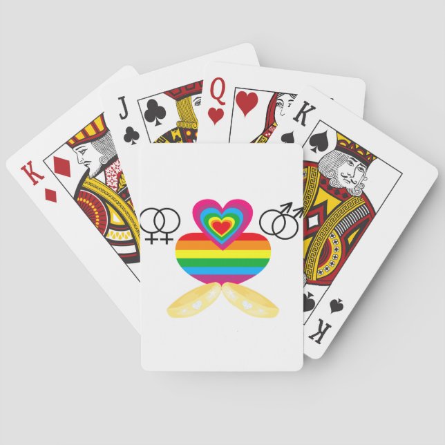 gay marriage playing cards (Back)