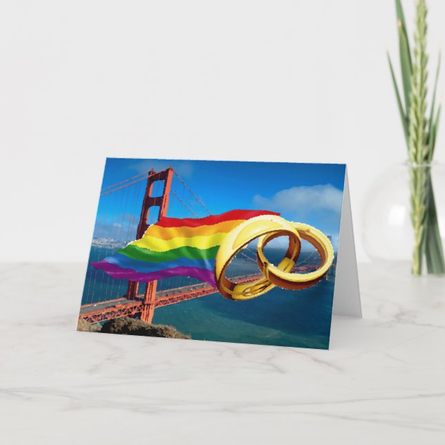 Gay Marriage San Francisco Card (Front)