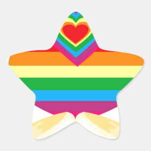 gay marriage star sticker