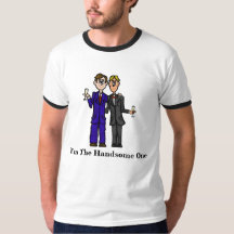 Gay Men in Suits Handsome T-shirt  Customise It!