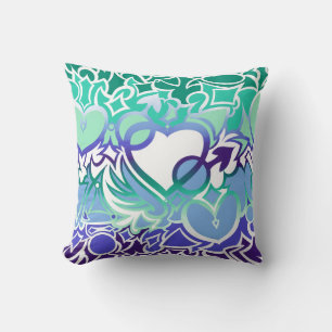 Gay Men MLM Pride Squiggle Cushion