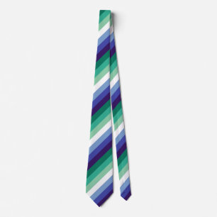 Gay Men's Pride, Striped Print, LGBTQ PRIDE Tie