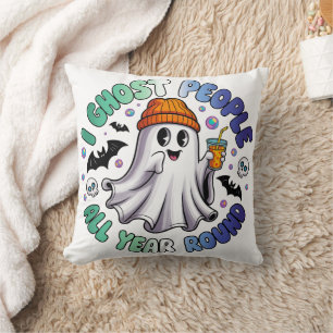 Gay MLM Funny Halloween – I Ghost People Cushion