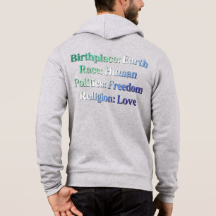 Gay MLM Pride - Birthplace: Earth. Race: Human Hoodie