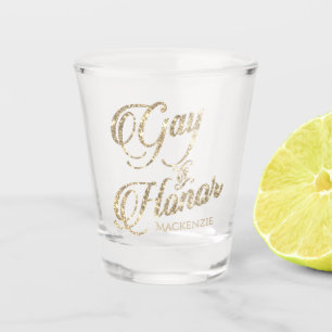 Gay of Honour   Gold Bridal Party Custom Keepsake Shot Glass