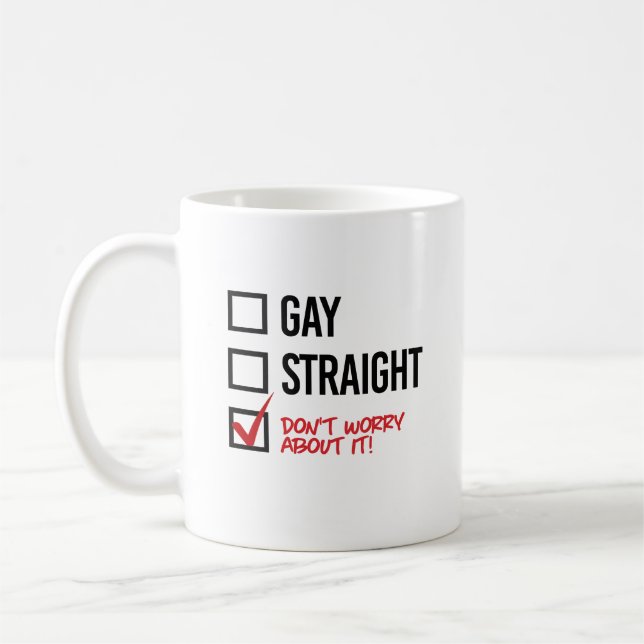 Gay or Straight? Coffee Mug (Left)