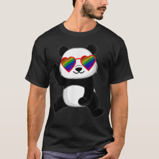 Gay Panda Queer Pride Stuff LGBTQ Teens Rainbow Su T-Shirt