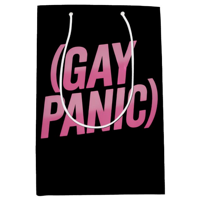 Gay Panic LGBTQ Protest Pride Medium Gift Bag (Front)