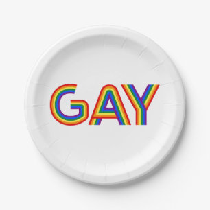 GAY PAPER PLATE