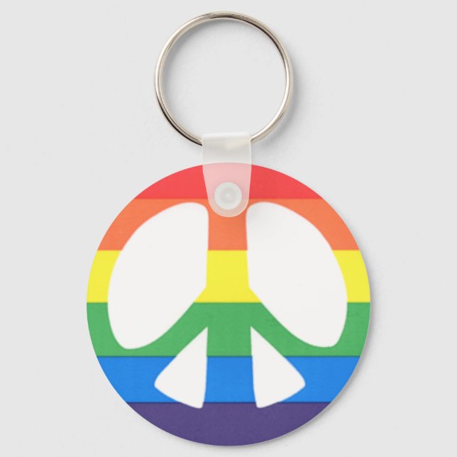 gay peace key ring (Front)