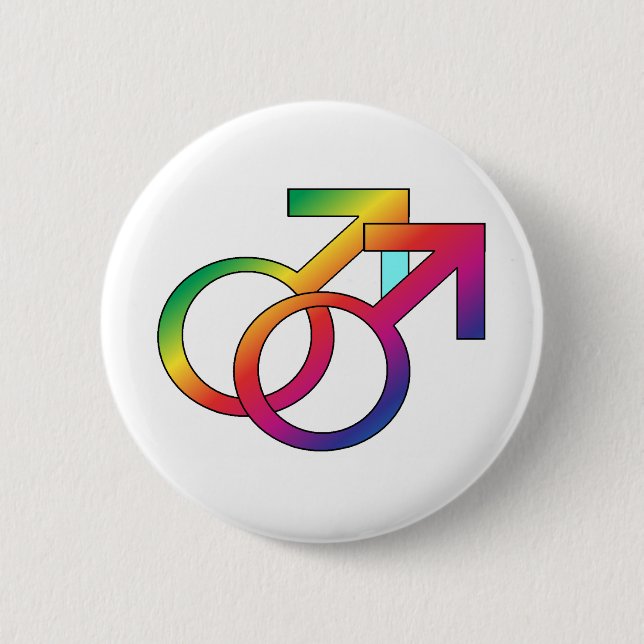 Gay PRide 6 Cm Round Badge (Front)