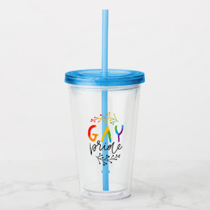 Gay Pride Acrylic Tumbler