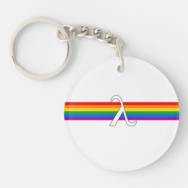 Gay Pride Activism Key Ring (Front)