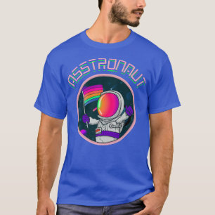 Gay Pride Astronaut LGBTQ Space Lesbian Men Women T-Shirt