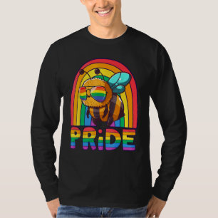Gay Pride Bee LGBT Cute Bee Rainbow LGBT Gay Ally T-Shirt