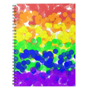 Gay Pride Bokeh Flag Notebook