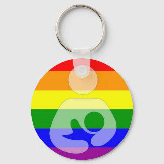 Gay Pride Breastfeeding / Nursing Key Ring