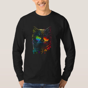 Gay Pride Cat Animal Pride Month Cute Equality T-Shirt