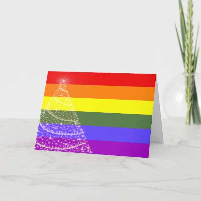 Gay Pride Christmas Card (Front)