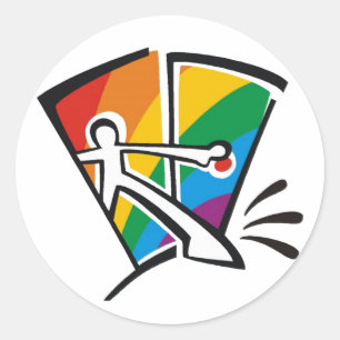 Gay Pride Classic Round Sticker