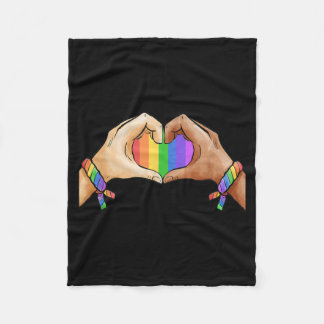Gay Pride Clothing LGBT Rainbow Flag Pride Month Fleece Blanket