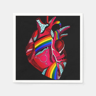 Gay Pride Clothing LGBT Rainbow Flag T shirt Tee H Napkin