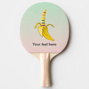 Gay Pride Coming Out Banana Ping Pong Paddle