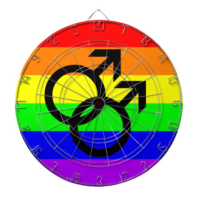 Gay Pride Dartboard (Front)