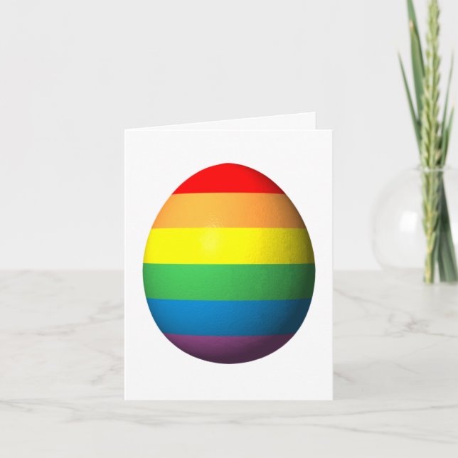 Gay Pride Egg Card (Front)