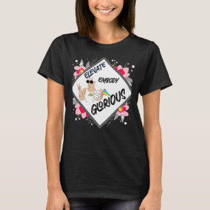Gay Pride Elevate Embody And Glorious Poodle T-Shirt