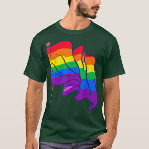 Gay Pride Equality Lgbtq Rainbow Flag Human Rights T-Shirt