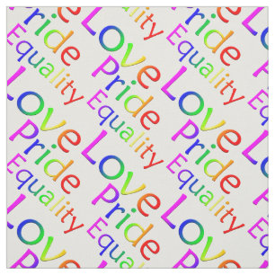 Gay Pride Fabric Rainbow Love Fabric Pride Fabric