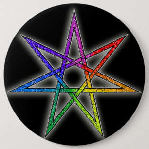 Gay Pride Fairy Star 6 Cm Round Badge