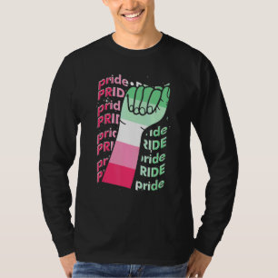 Gay Pride Fist Abrosexual Flag Pride Month Lgbt Ab T-Shirt