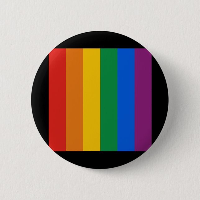 Gay Pride Flag 6 Cm Round Badge (Front)