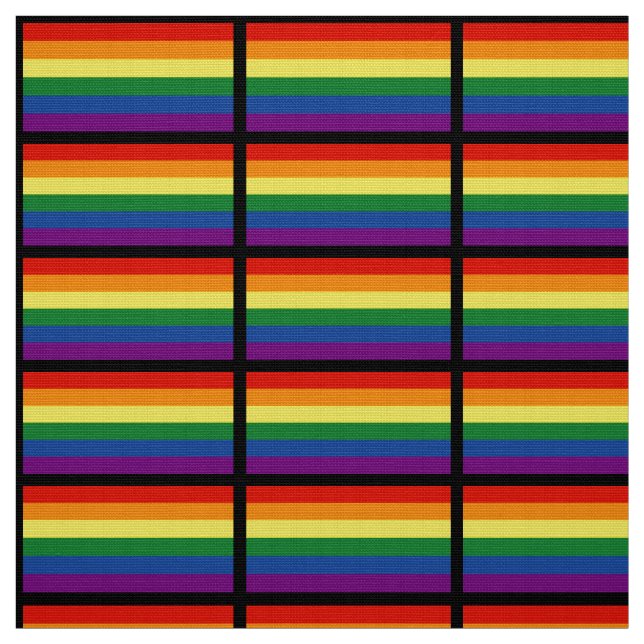 Gay Pride Flag Fabric (Swatch)