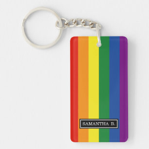 Gay pride Flag Key Ring