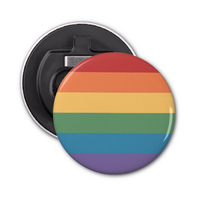 Gay Pride Flag LGBT Bottle Opener (Front)