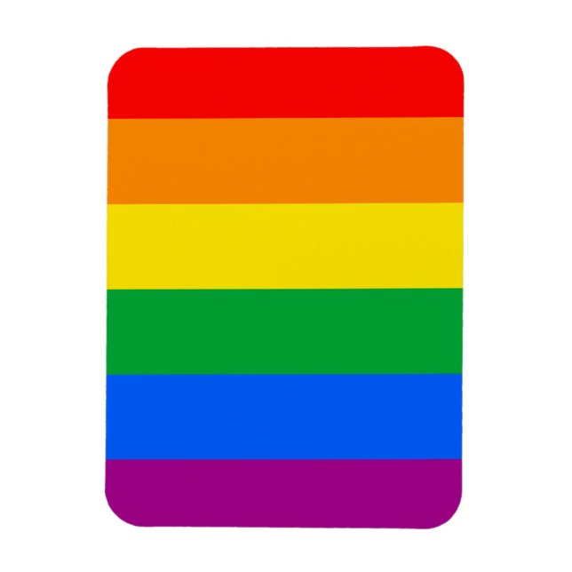 GAY PRIDE FLAG MAGNET (Vertical)