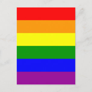 Gay Pride Flag Postcard