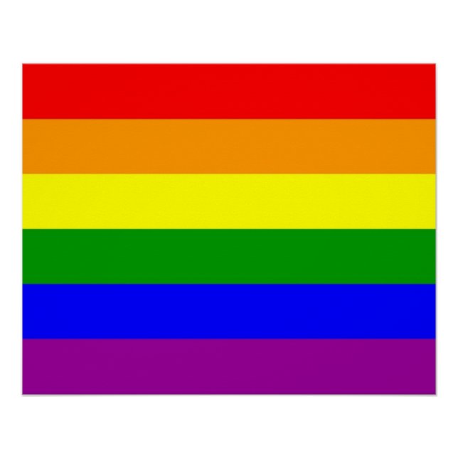 Gay Pride Flag Poster (Front)
