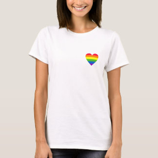 Gay Pride Flag, Rainbow Heart, Hipster, LGBT Pride T-Shirt