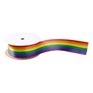 Gay pride Flag Satin Ribbon