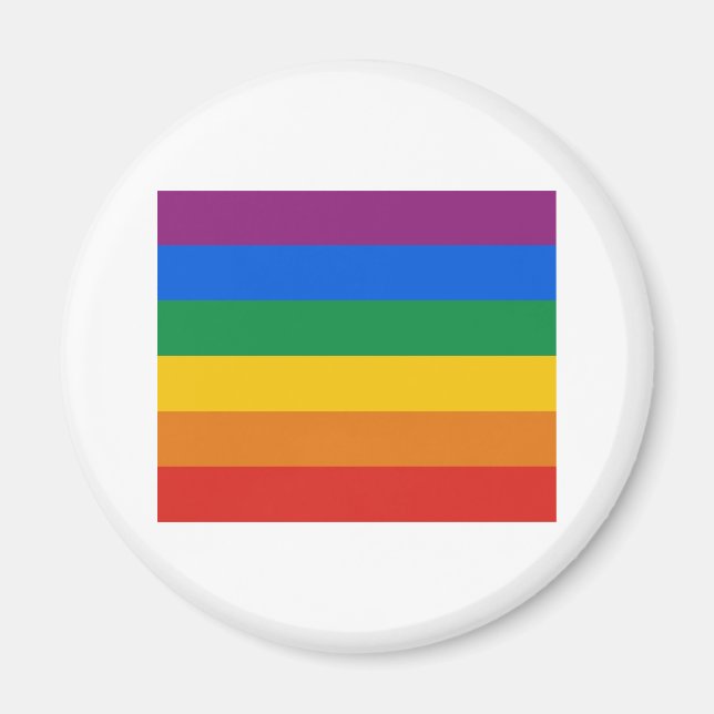 Gay Pride Flag T-shirt Magnet (Front)