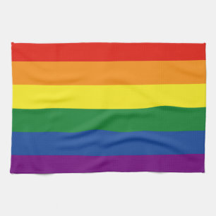 Gay pride Flag Tea Towel
