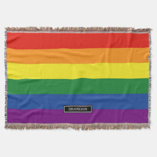 Gay pride Flag Throw Blanket