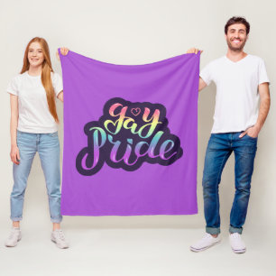 Gay Pride Fleece Blanket