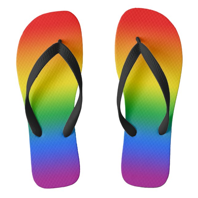 Gay Pride Flip Flops (Footbed)