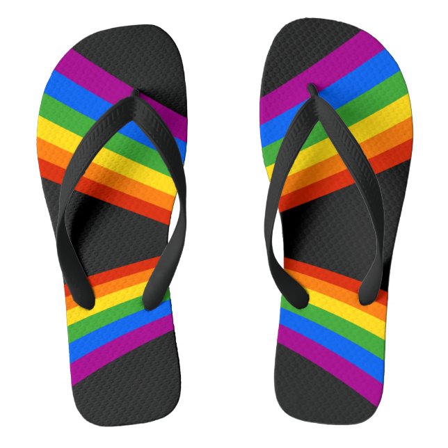 Gay Pride Flip Flops (Footbed)