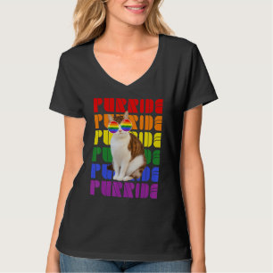 Gay Pride For Women Men Lgbt Daddy Cat Cat  Purrid T-Shirt